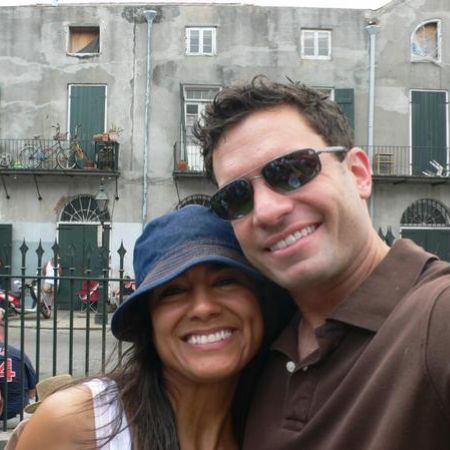 Vera Jimenez with her husband Brian Herlihy on vacation